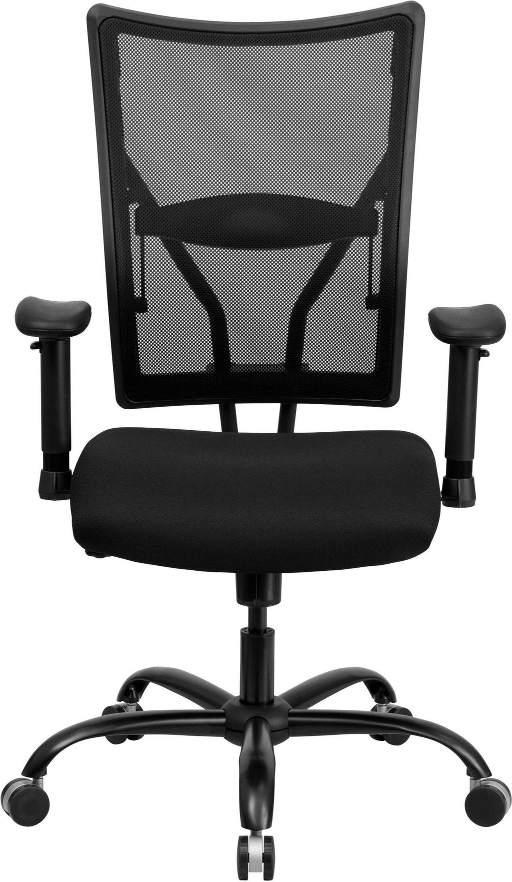 Black Mesh Office Chair with Arms, 400 lb. Capacity C766211