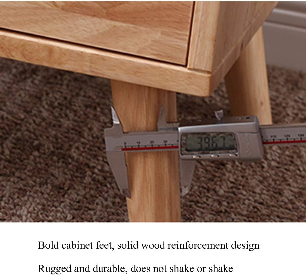 Nordic Solid Wood Storage Bedside Table U768040