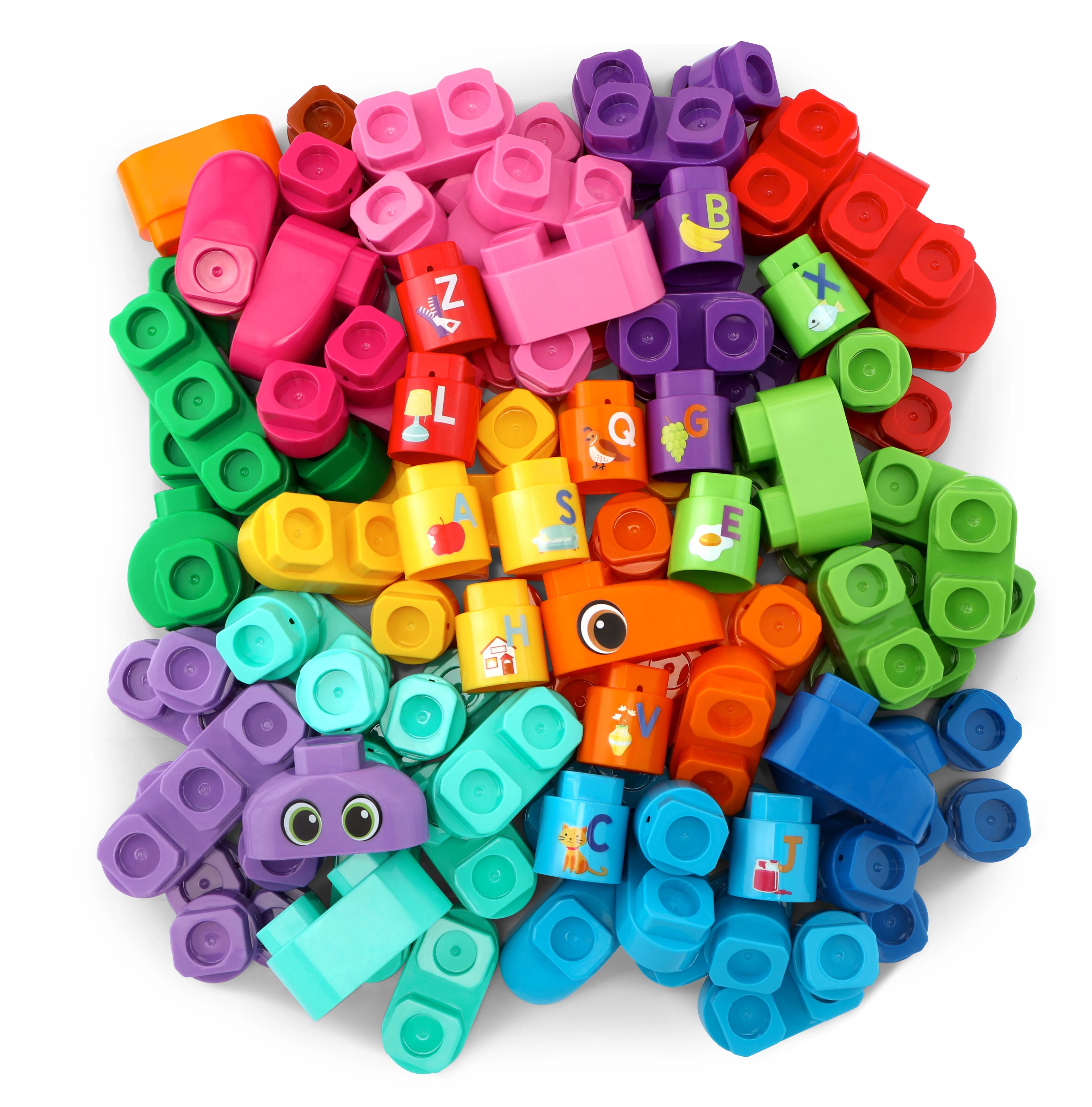 81-Piece Jumbo Blocks Box (Pink) B694710