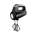 Hand Mixer Black 11.5x7.9in N957