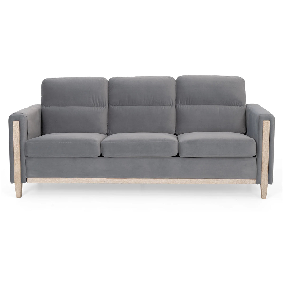 Solid Wood Three-Seater Sofa Couch J1999