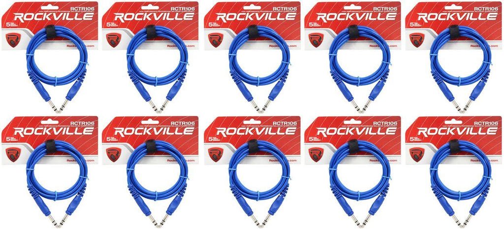Blue 6 1 4 TRS to 1 Cable 100 Copper H13592