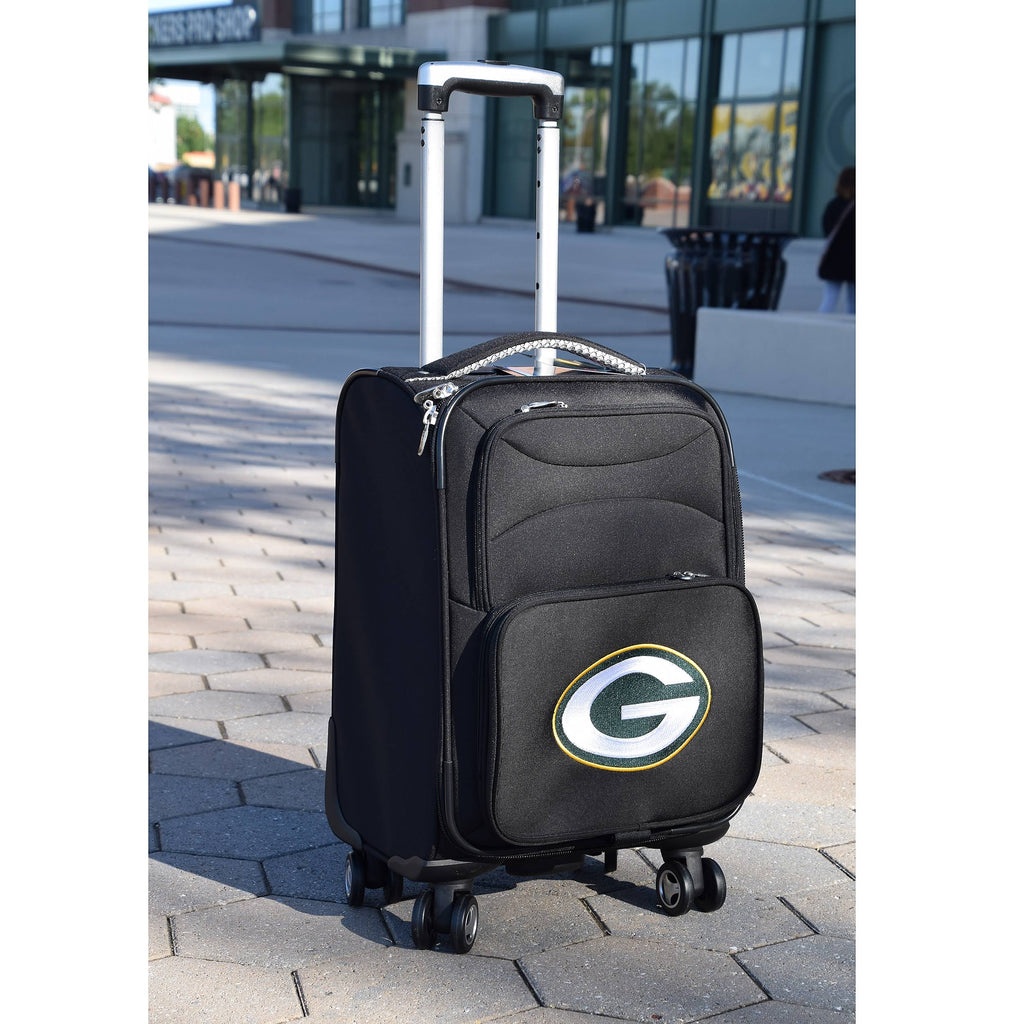 Black Green Bay Packers 21x22 Spinner Carry-On H355026