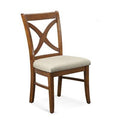 Black and White Stripe Cross Back Side Chair J672
