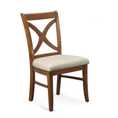 Black and White Stripe Cross Back Side Chair J672