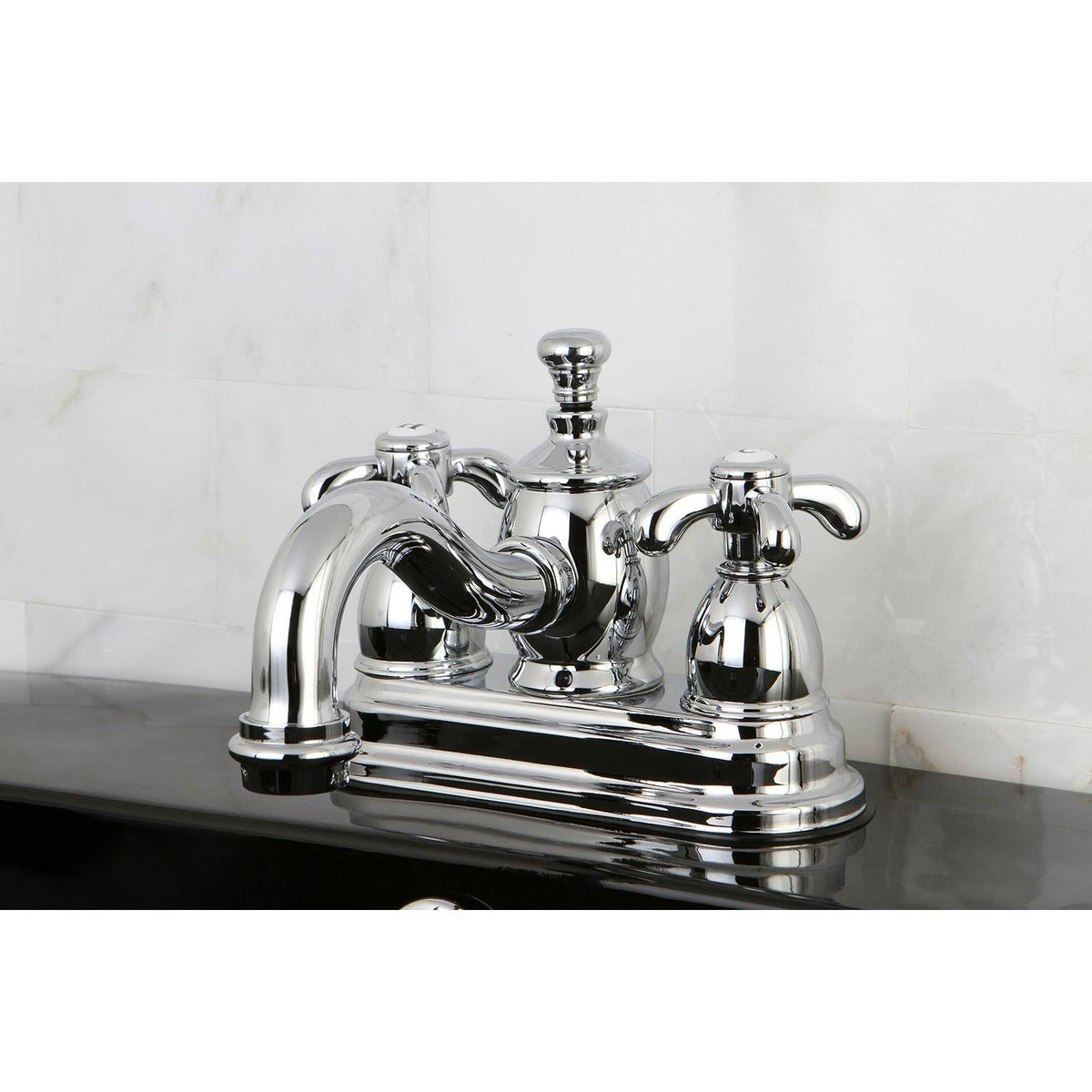 4x22 Centerset Bathroom Faucet, Brushed Nickel W89321