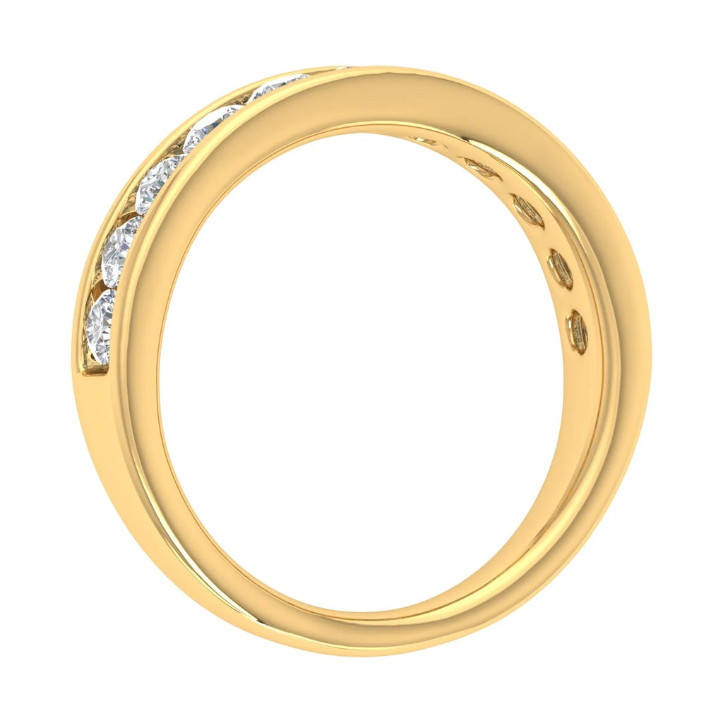 14K Yellow Gold Diamond Wedding Band Ring J387499