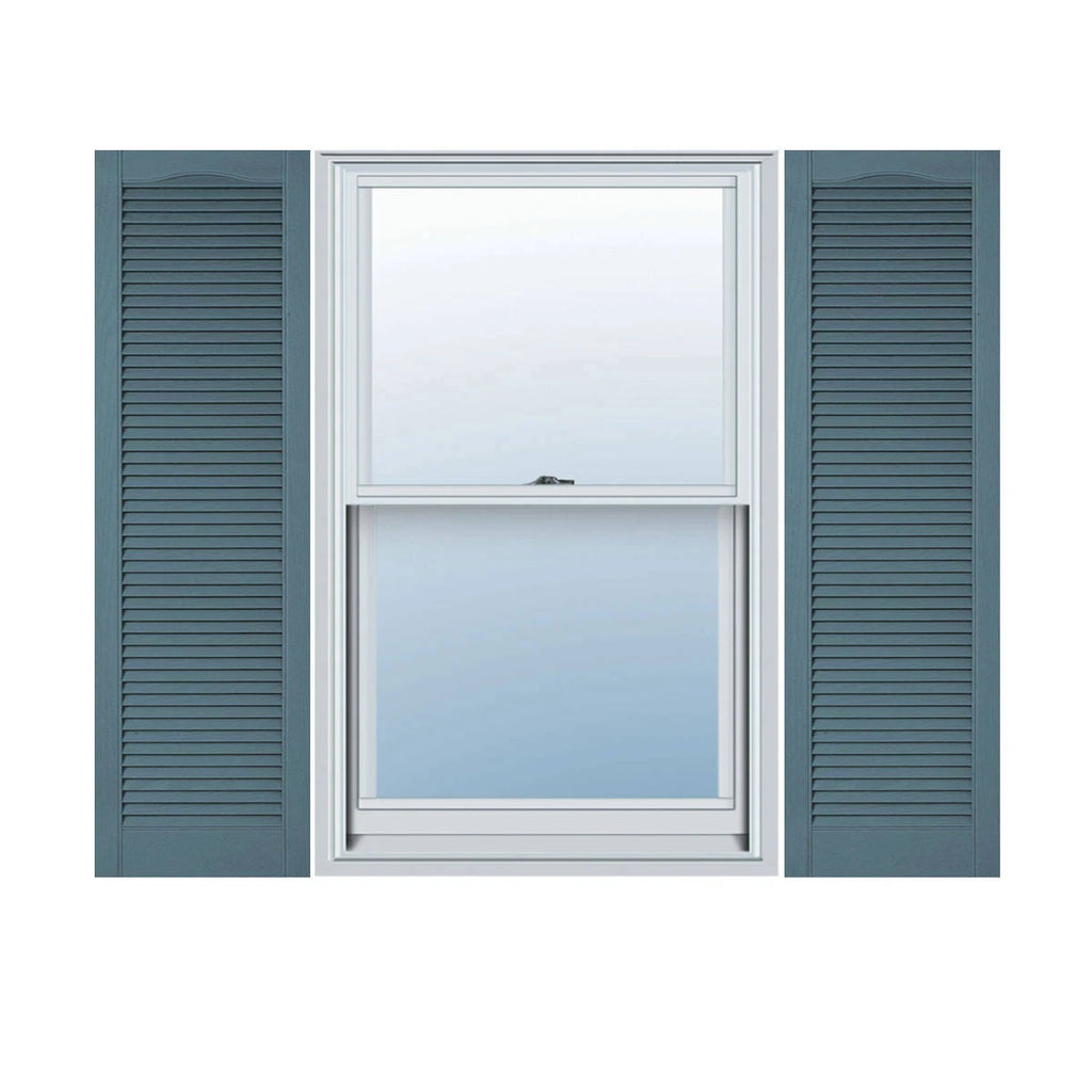 14 1/2 inchw x 87 inchh Vinyl Open Louver Shutters Per Pair U761917