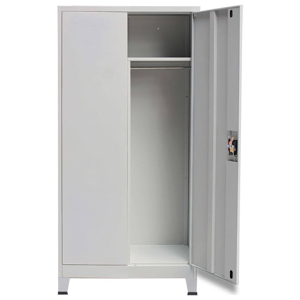 Gray Steel Locker Cabinet with 2 Doors E20527