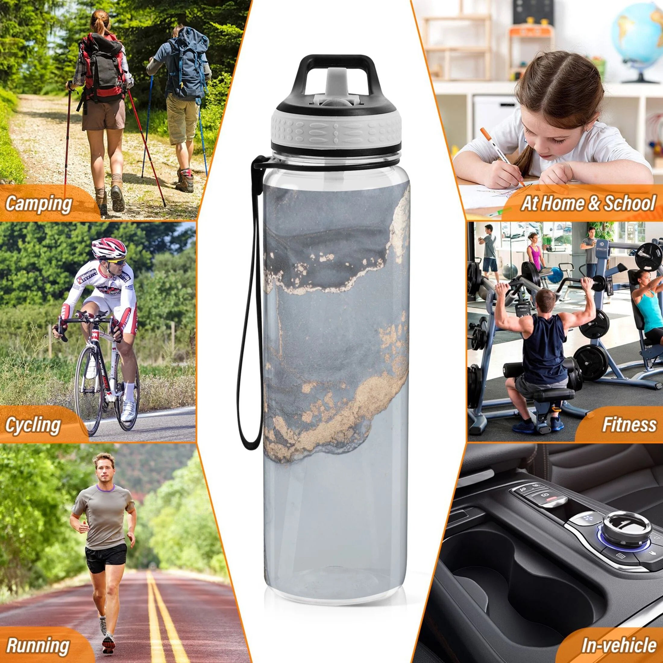 32oz Tritan Leakproof Sports Water Bottle Q2912