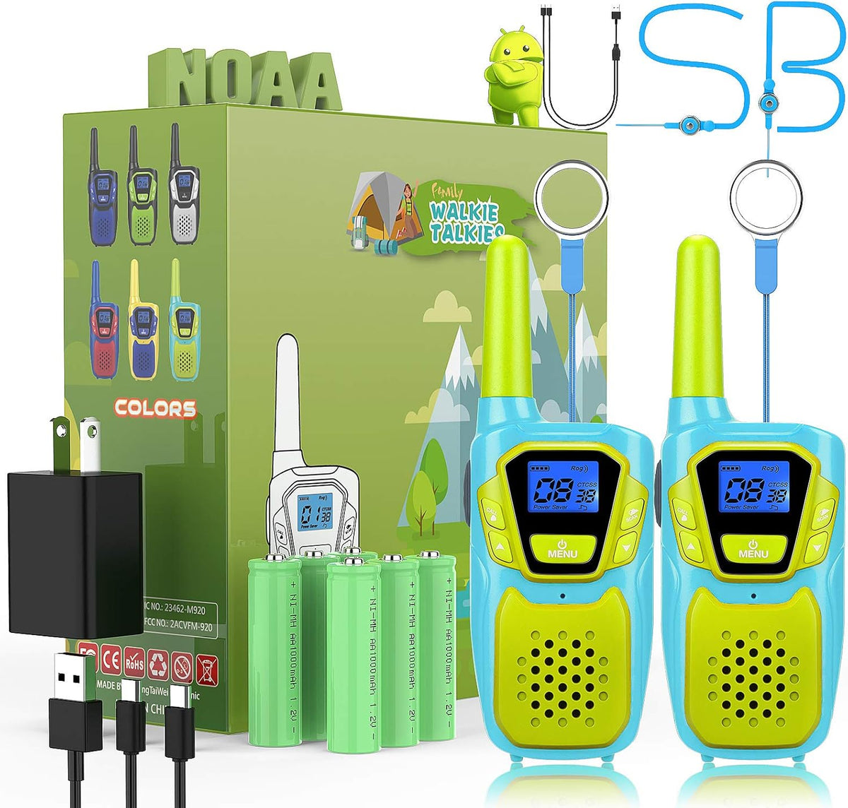 Rechargeable 3 Pack Walkie Talkies K171400