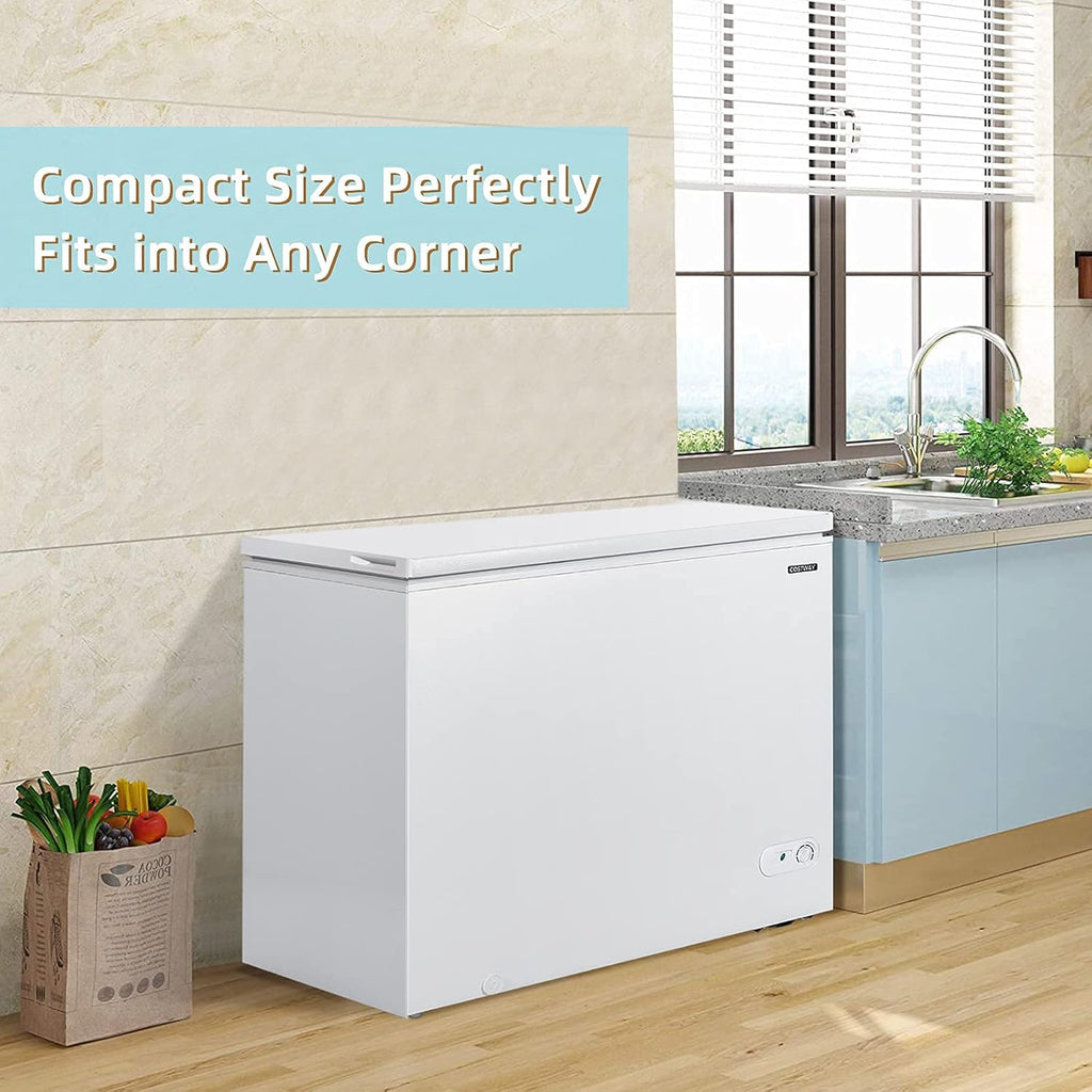 7.0 Cu.ft Upright Single Door Chest Freezer with 4 Removable Baskets A9670
