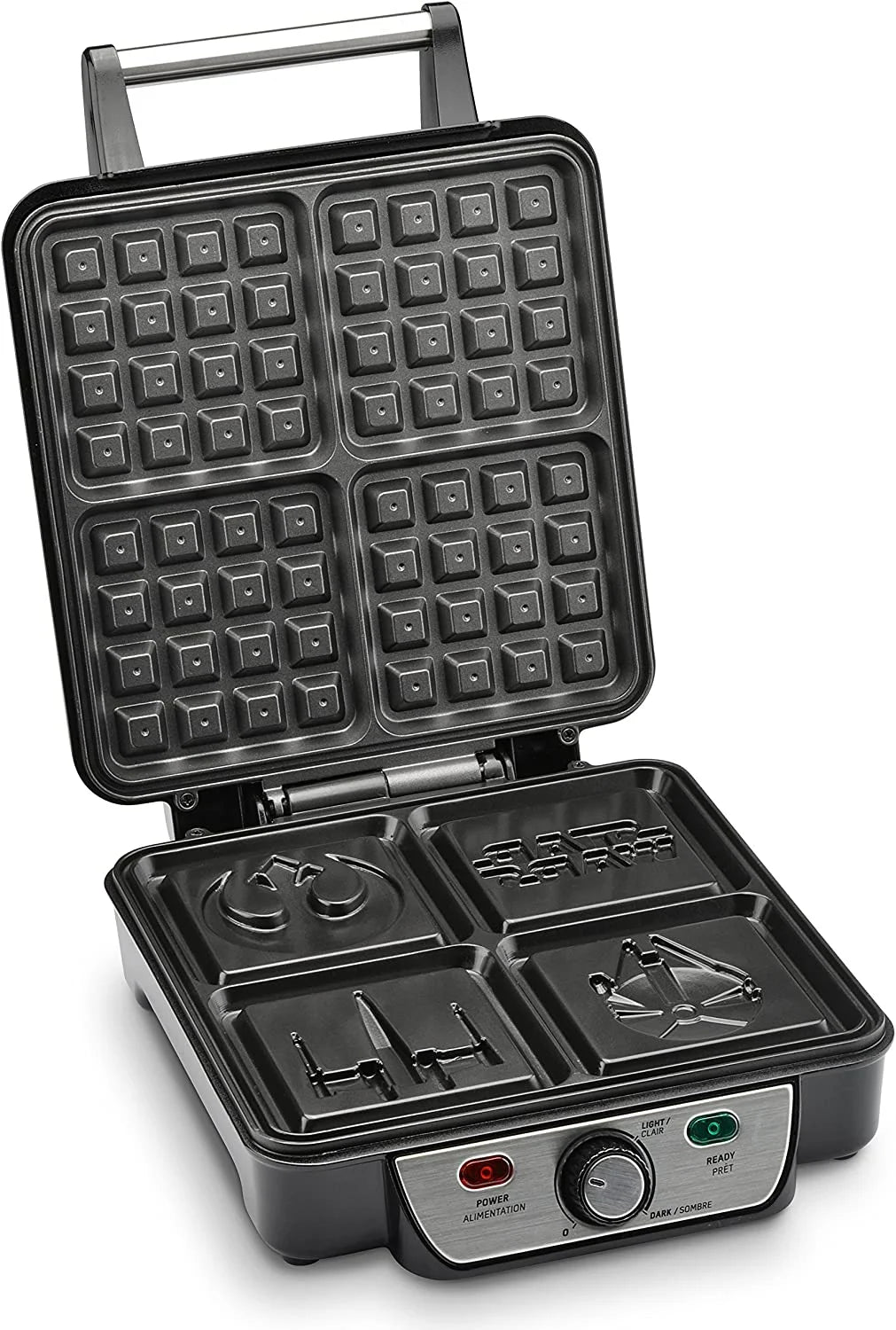 Black 4-Waffle Maker D86212