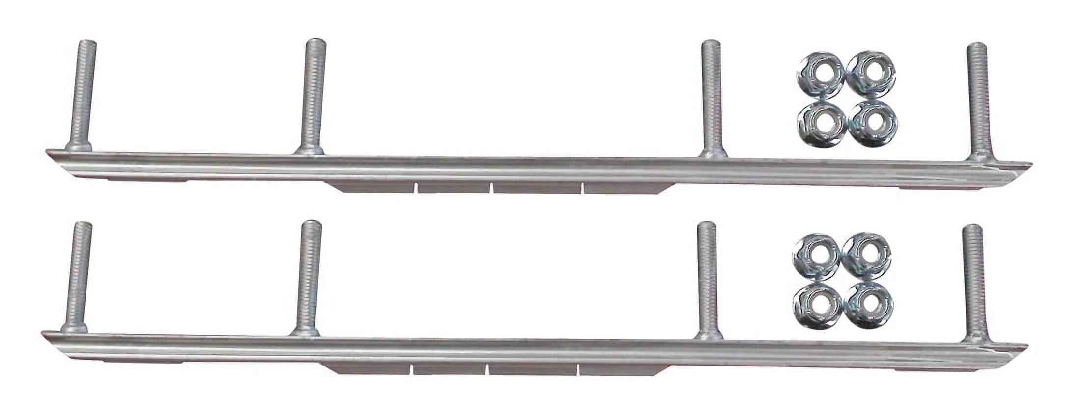 Red XCS Snowmobile Skis with 7.5" Shaper Bars Complete Kit B72854