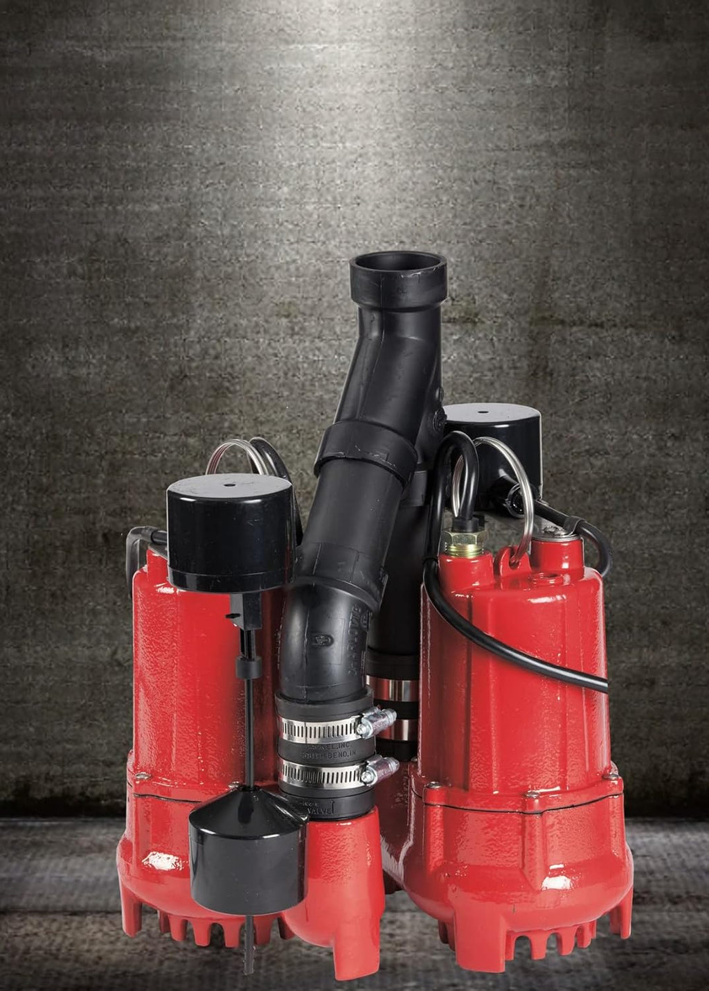 1/3 HP Dual Automatic Cast Iron Sump Pump System H8537