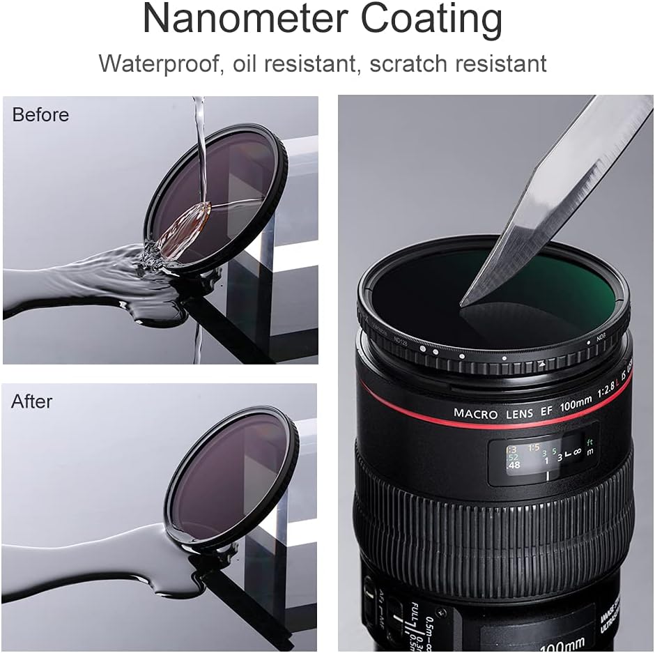 62mm Variable ND Filter ND8-ND128 HD VND Filter S46989