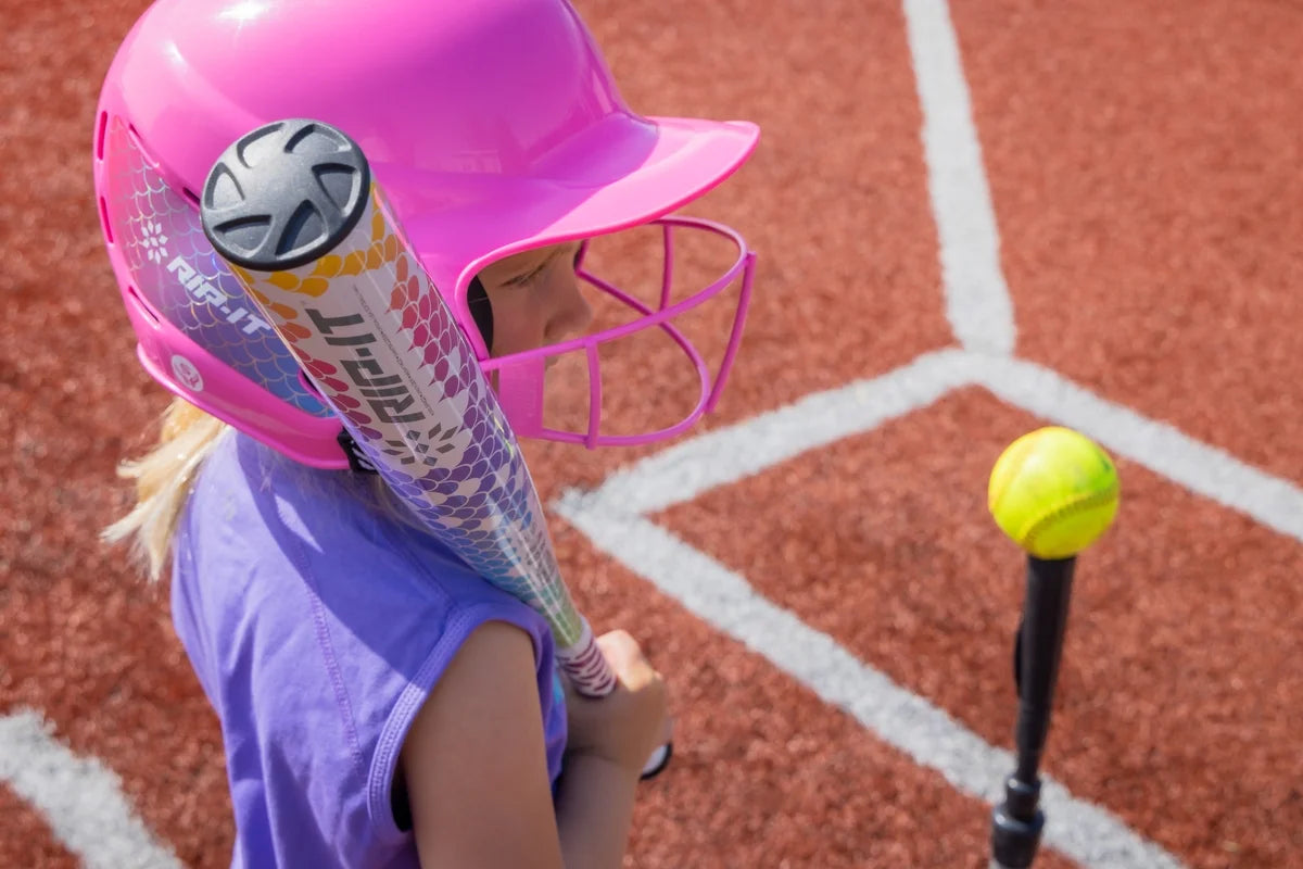 Aqua Purple Pink Fast-Pitch Bat 27 inch O31626