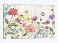 Wildflower Flutter on Wood Canvas Wall Decor Prints G9440