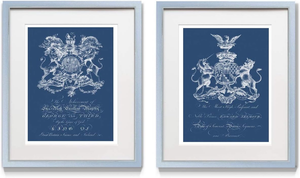 2 Piece Framed Artwork Set, Silver Frame, White Mat, Plexiglass, 16 in W X 20 in H O365