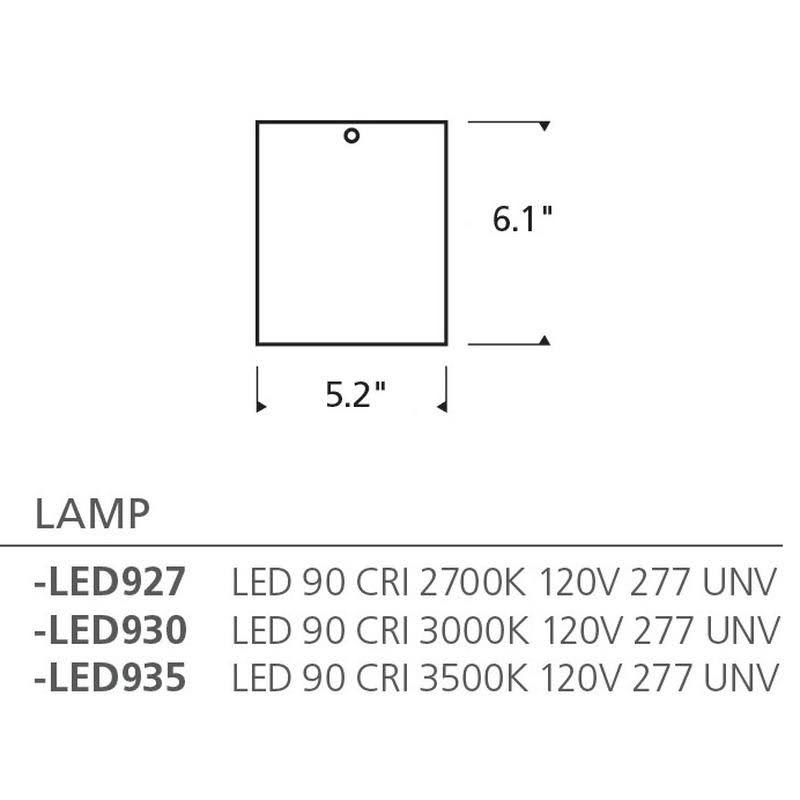 Matte White LED Flush Mount U701