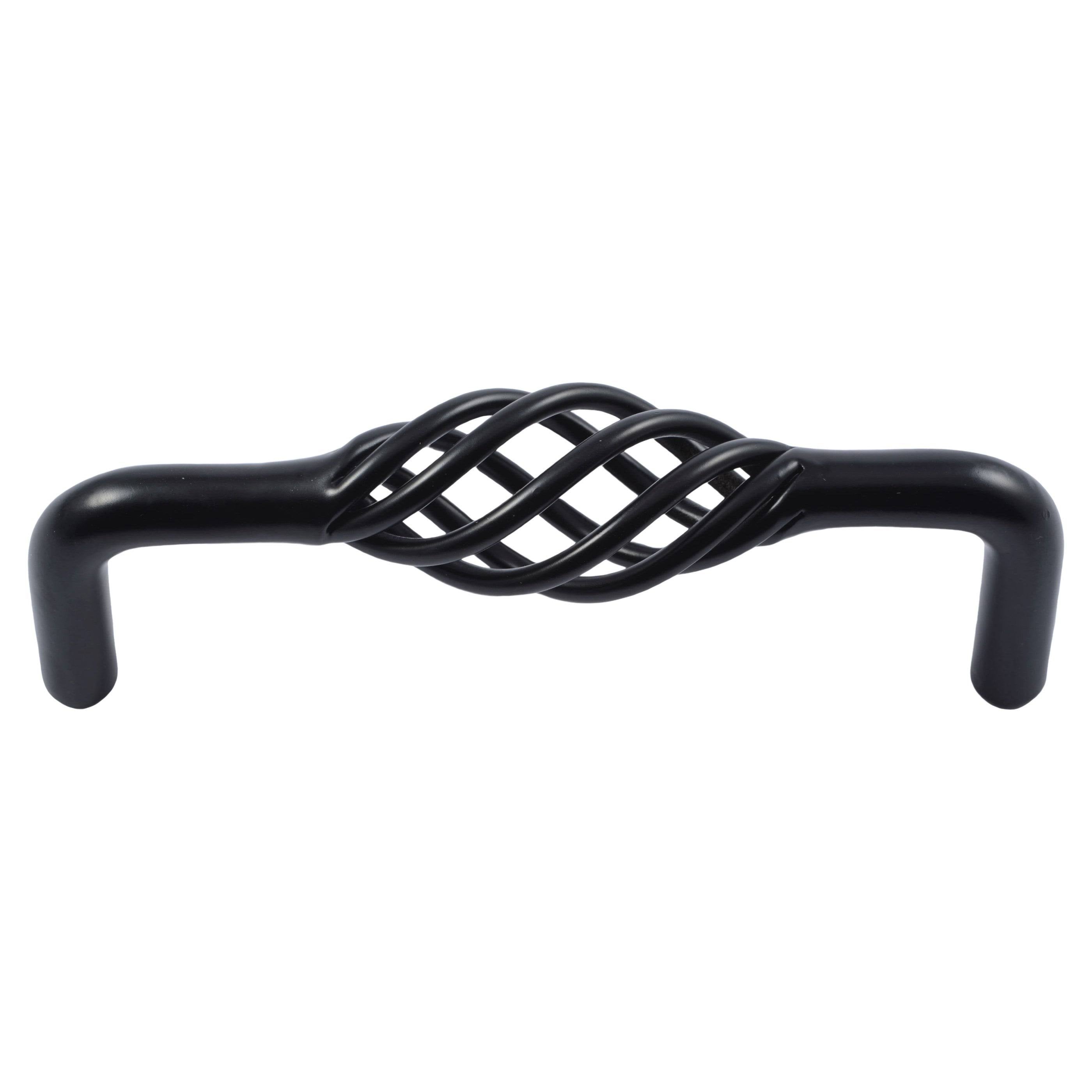 Matte Black Birdcage Cabinet Pulls Pack of 25 B16375