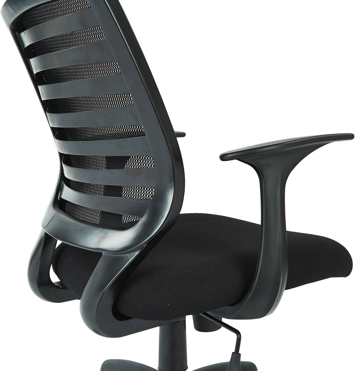 Black Fabric Task Chair with T Arms N326725