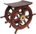 Nautical Decor Ship Wheel Table H78148