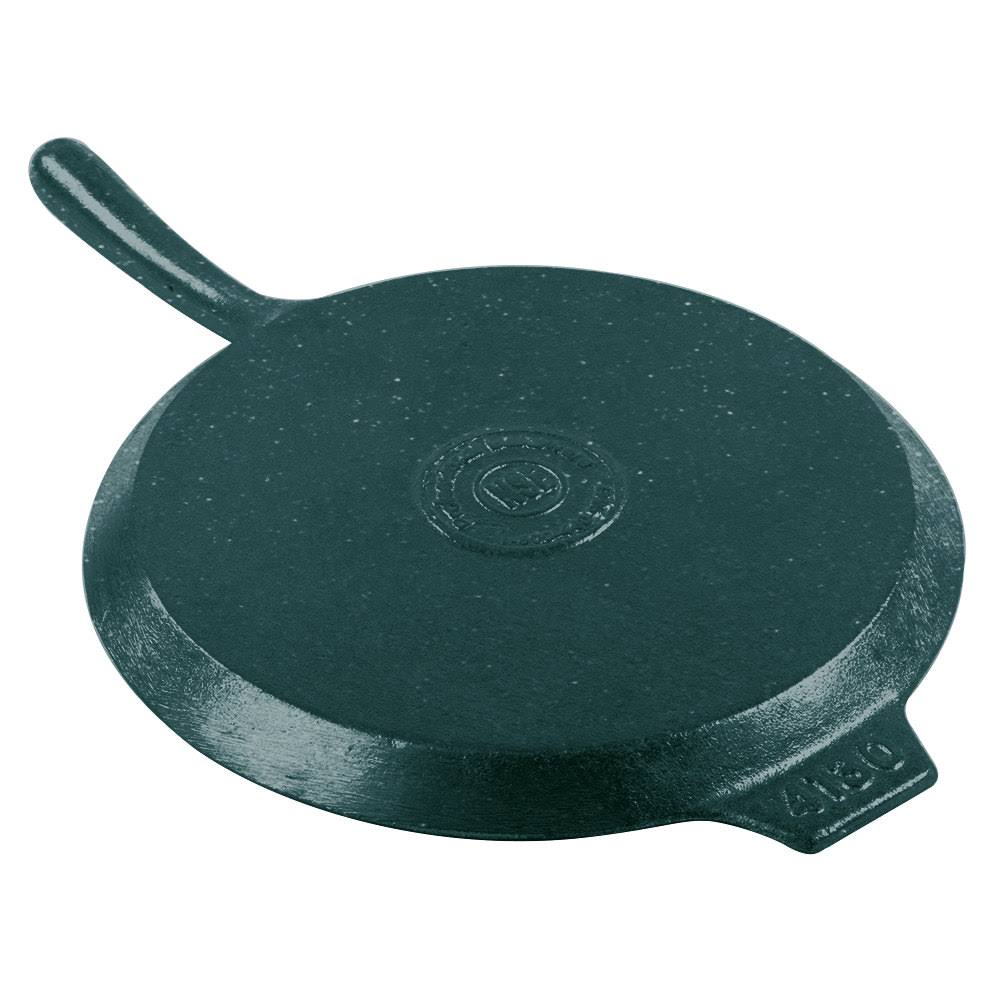 Hunter Green White Speckle 10x22 Sand Cast Aluminum Pizza Tray with Handle Z781