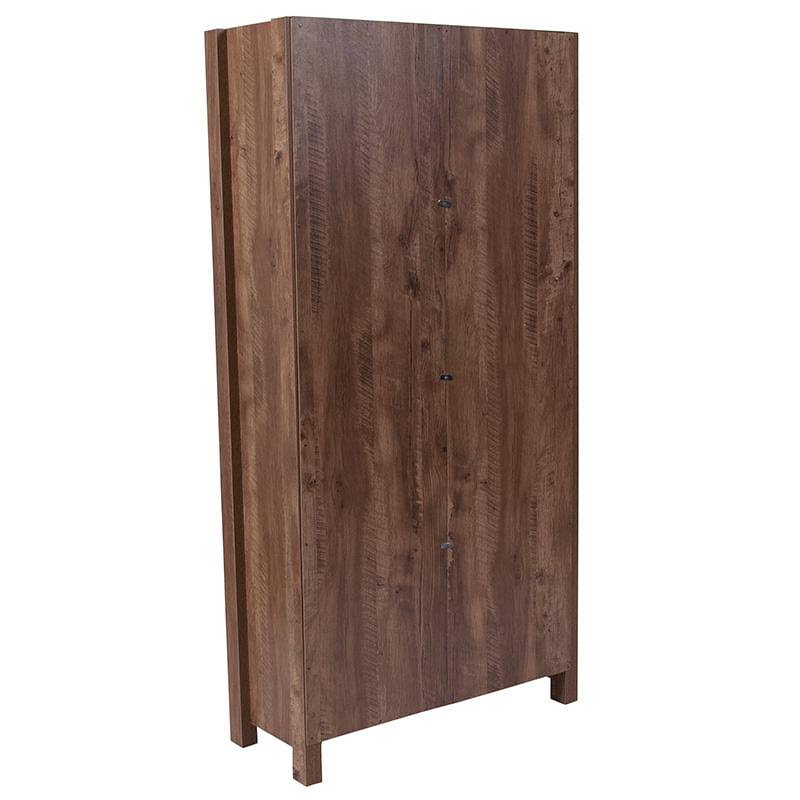6 Cube Storage Organizer Bookcase with Metal Cabinet Doors Y684519