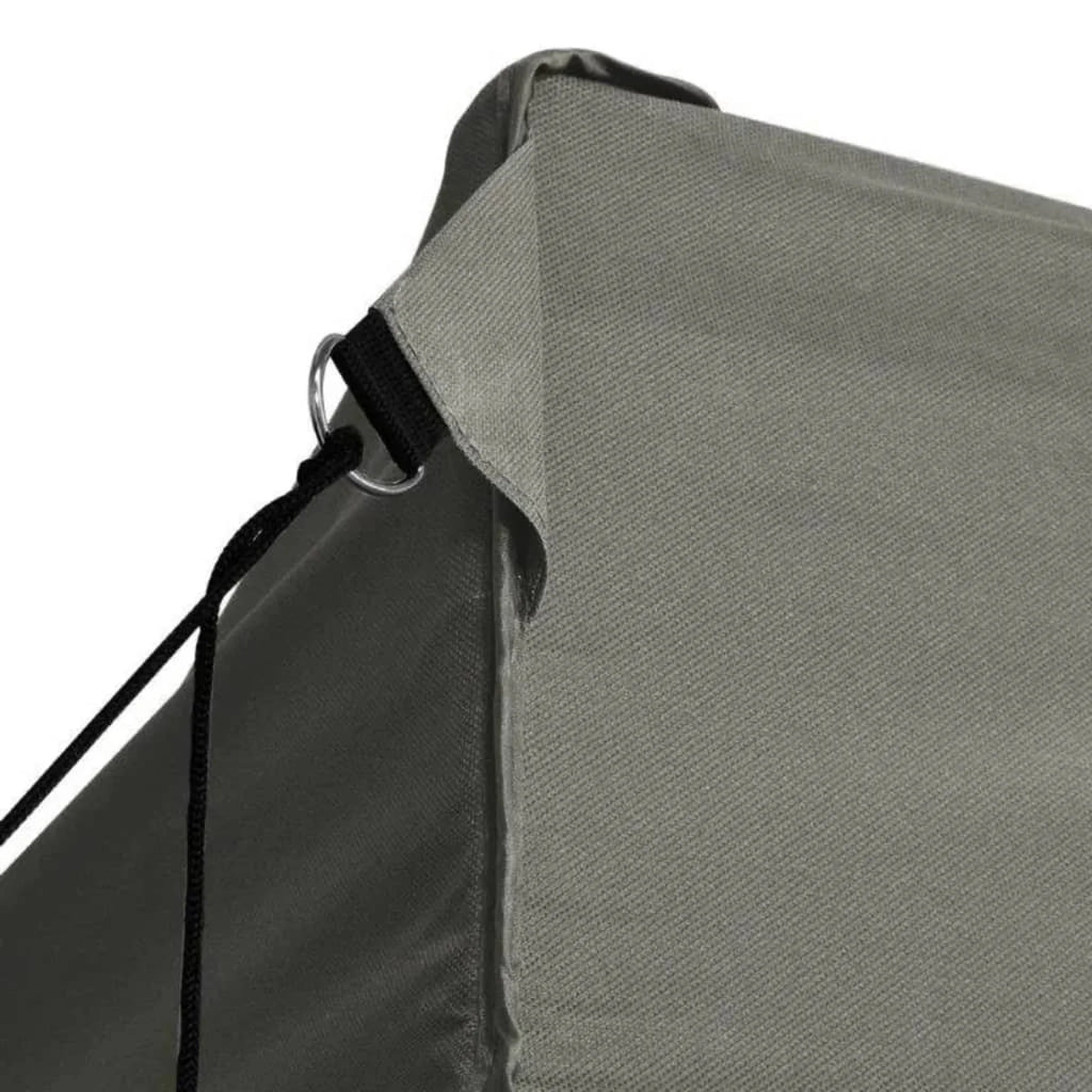 Folding Party Tent Outdoor Gazebo Canopy Steel Frame Sunshade Shelter Anthracite 9.8ft x 13.1ft x 10.3ft C31731