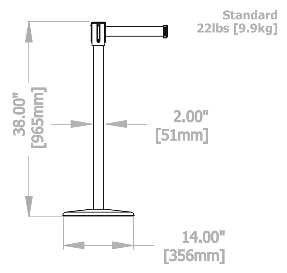 Slimline Post K9559