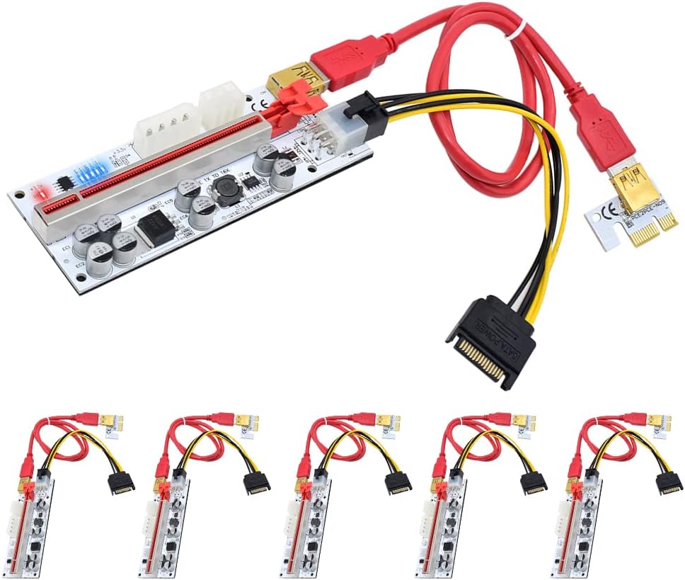 24Inches USB 3.0 PCIe Riser Adapter Card (6 PCS) D315