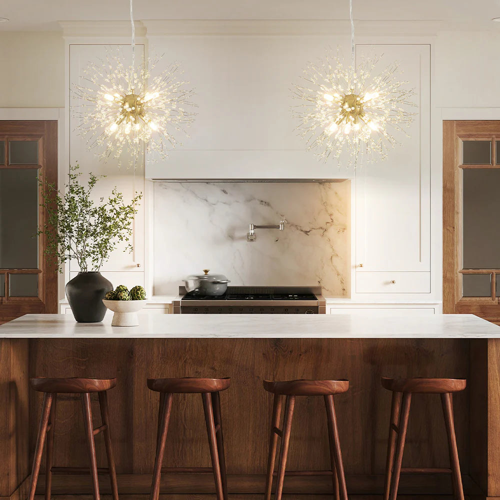 8-Light Sputnik Sphere Crystal Chandelier Q4607
