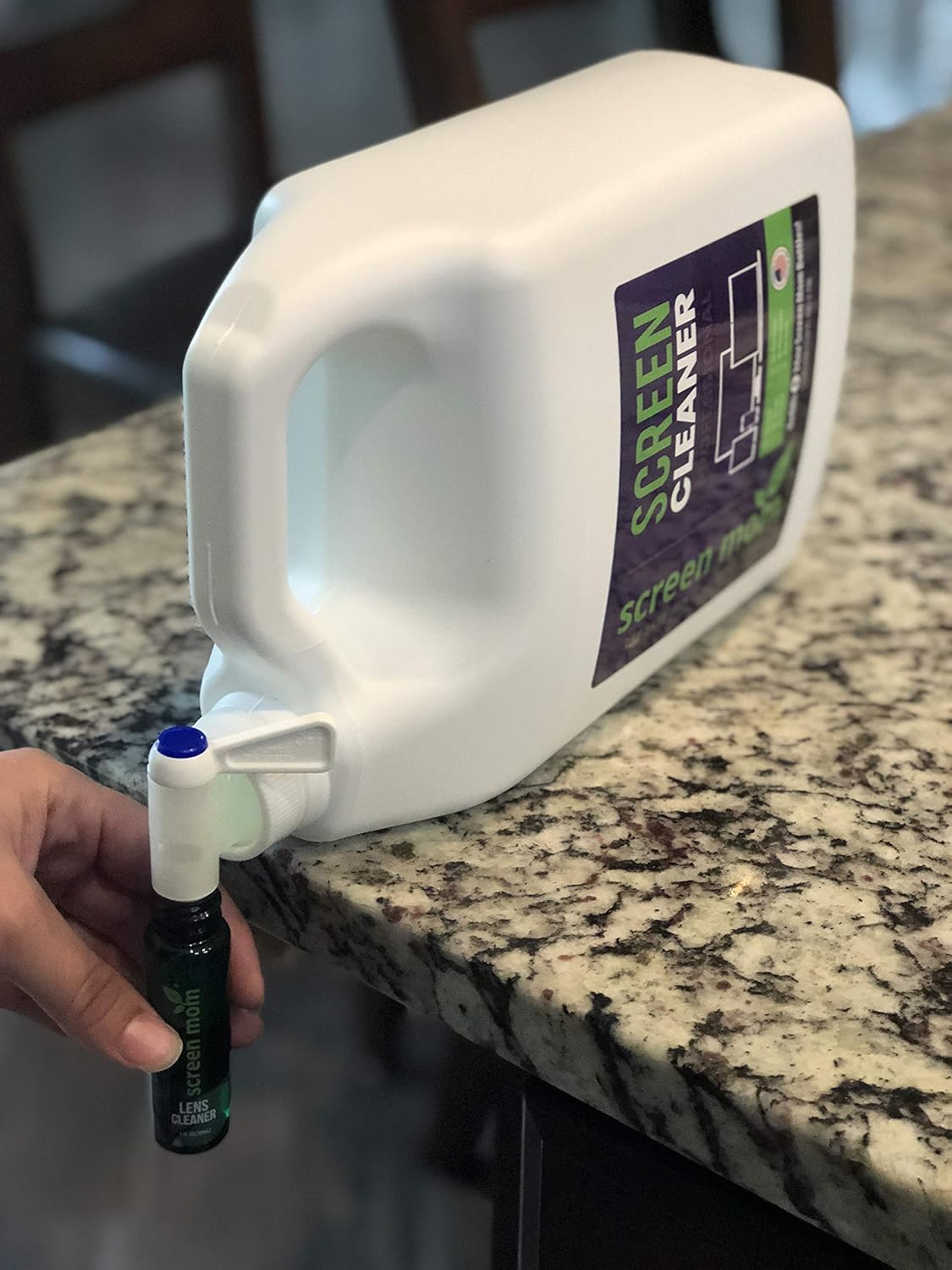 Screen Cleaner Refill Station with Dispensing Tap, 1 Gallon Pack of 2 A350074