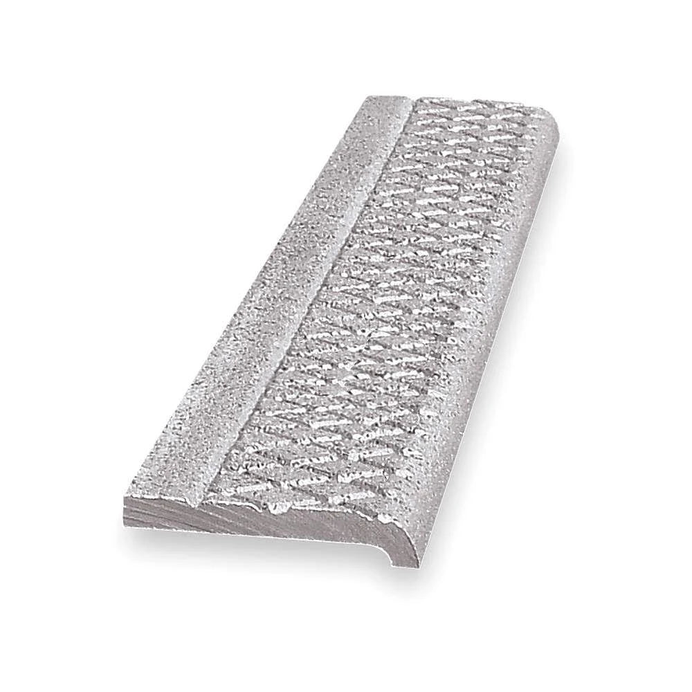 Stair Nosing, Gray, 60In W, Cast Alum J981