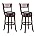 Cappuccino Swivel Stool, Pack of 2, 29-Inch R768
