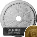 27 1/2x22OD x 4x22ID x 1 1/2x22P Gold Ceiling Medallion B302058