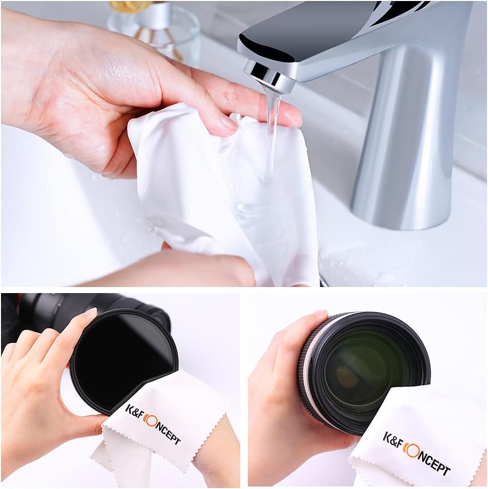 37mm Variable ND Filter ND2 to ND400 Lens Filter Kit with Cleaning Cloth D844