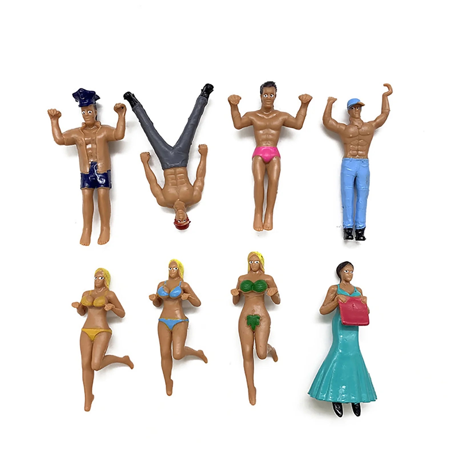 8Pcs Mini Simulated People Dollhouse Pendant Decor S18600