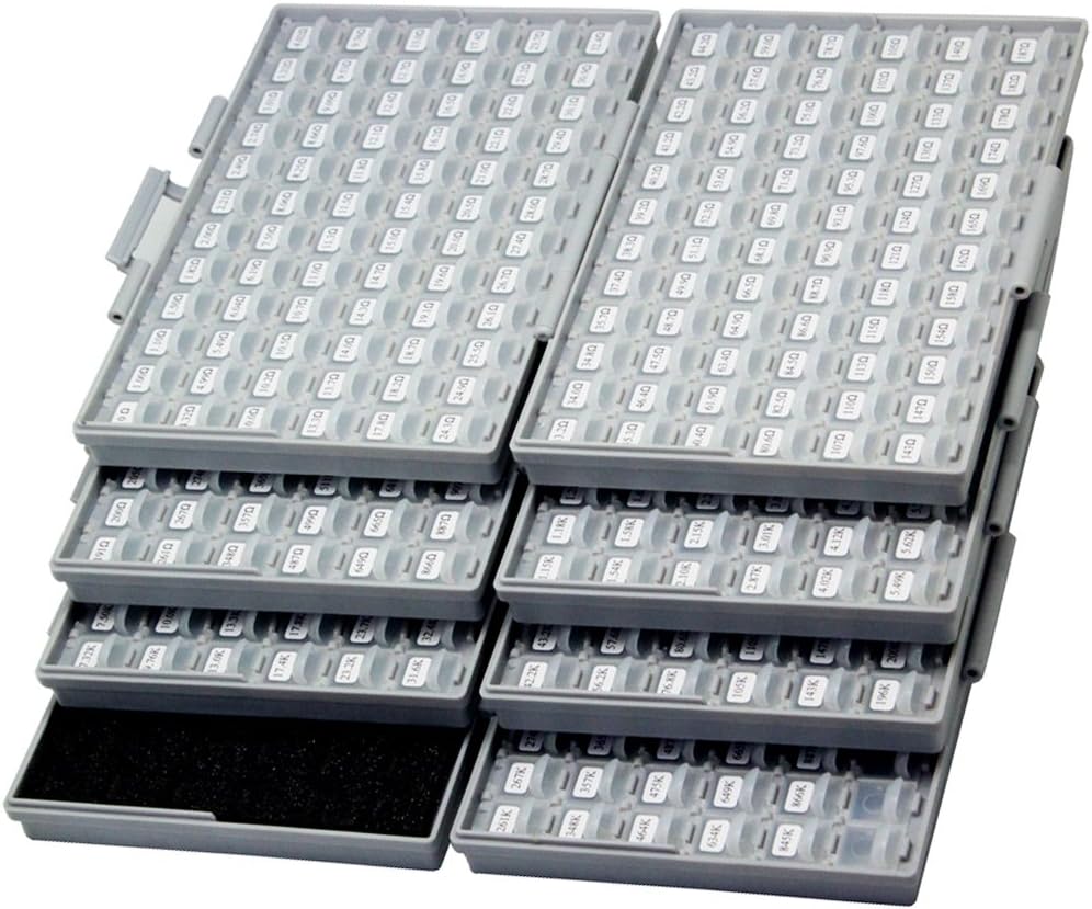 0402 Size Surface Mount Resistor Kit, 144 Values, 100pc/value, 1%, E96 Serial, 0ohm to 1mohm Y540419