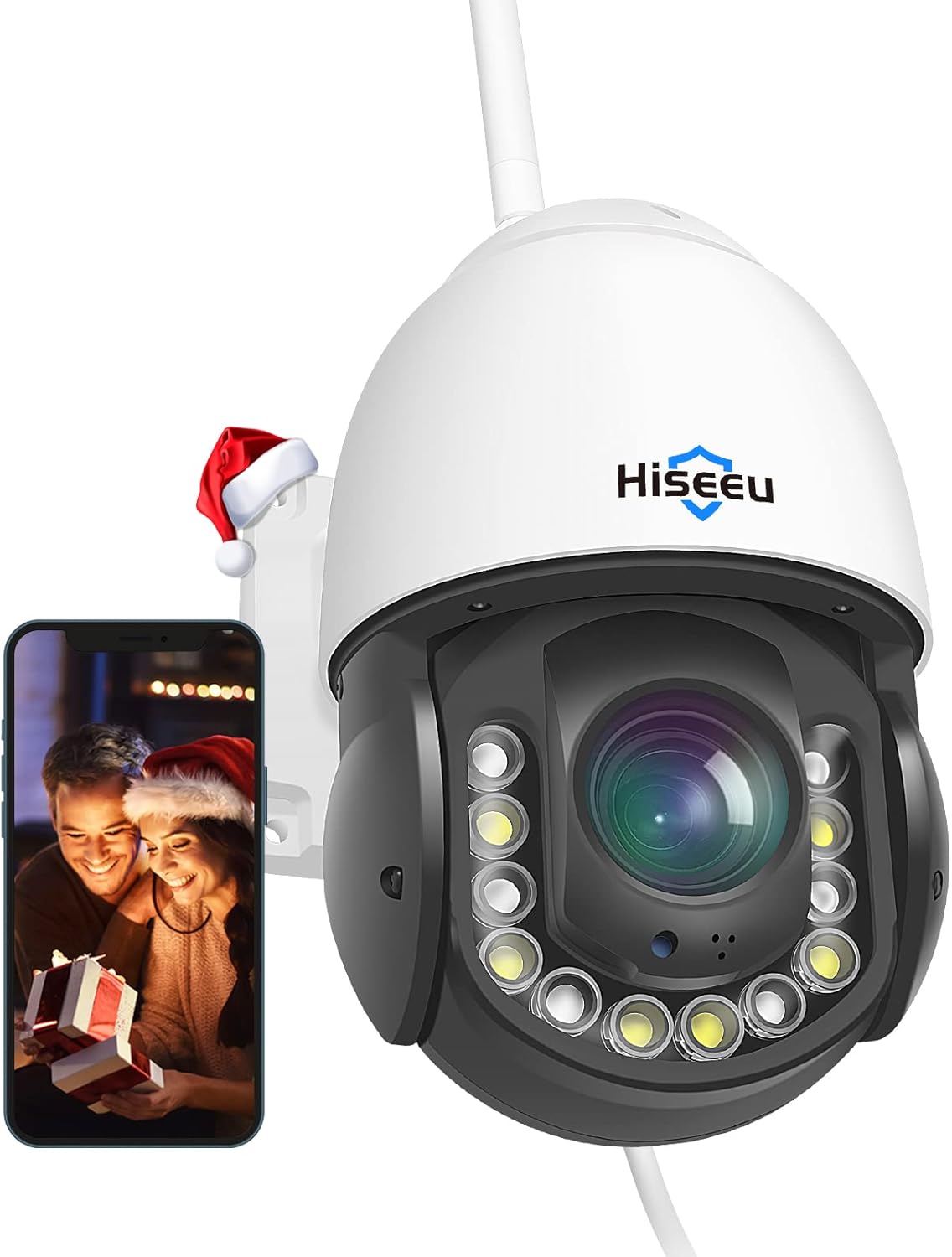 2K 3 Megapixels Outdoor Wireless Security Camera with Floodlights H941694