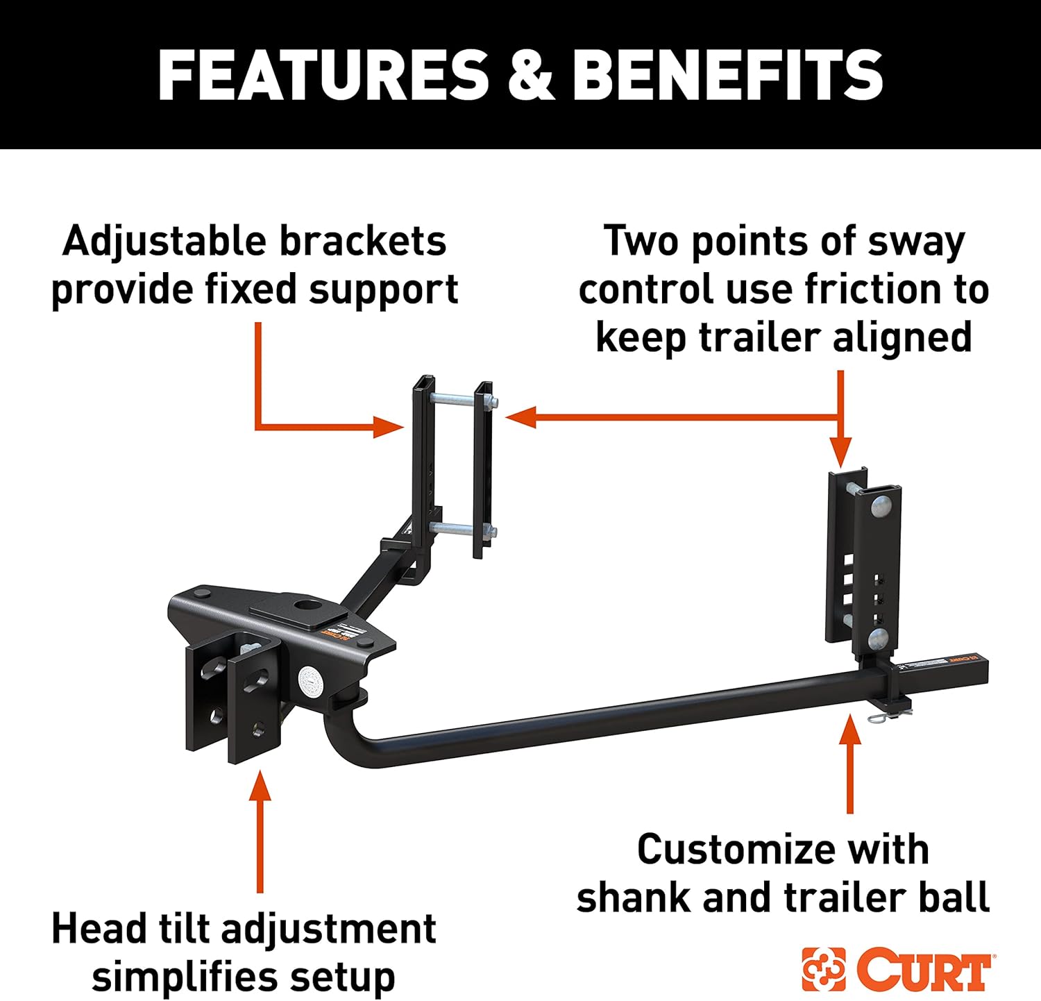 Weight Distribution Hitch with 2X Sway Control M1789