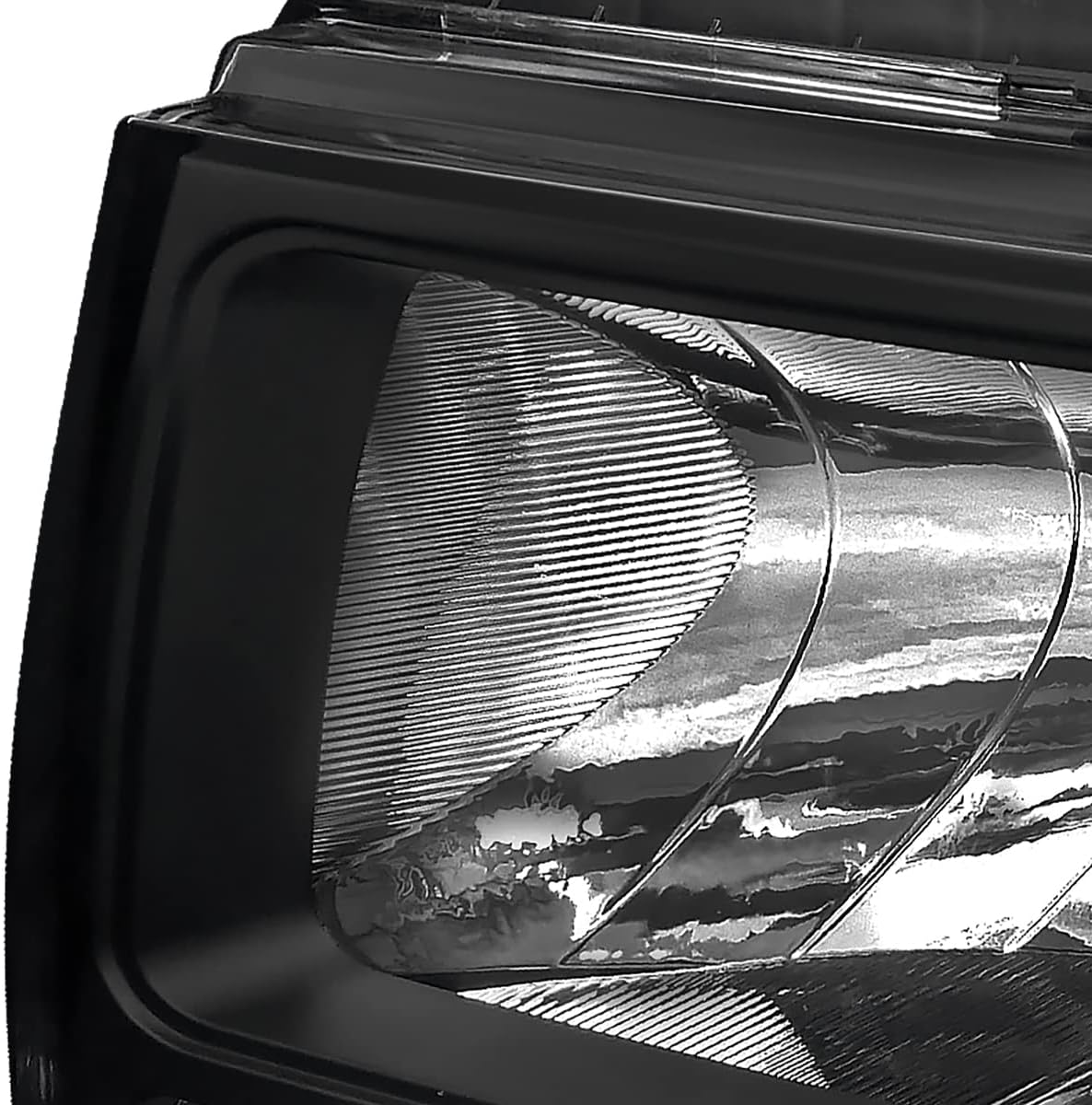 Euro Black Headlights Pair Z556066