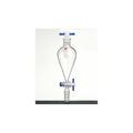 Separatory Funnel, 25mL, 14/20 Joints, Glass Stopper, PTFE Stopcock F375