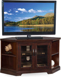 White 46 Corner Tv Stand with Bookcases R69405