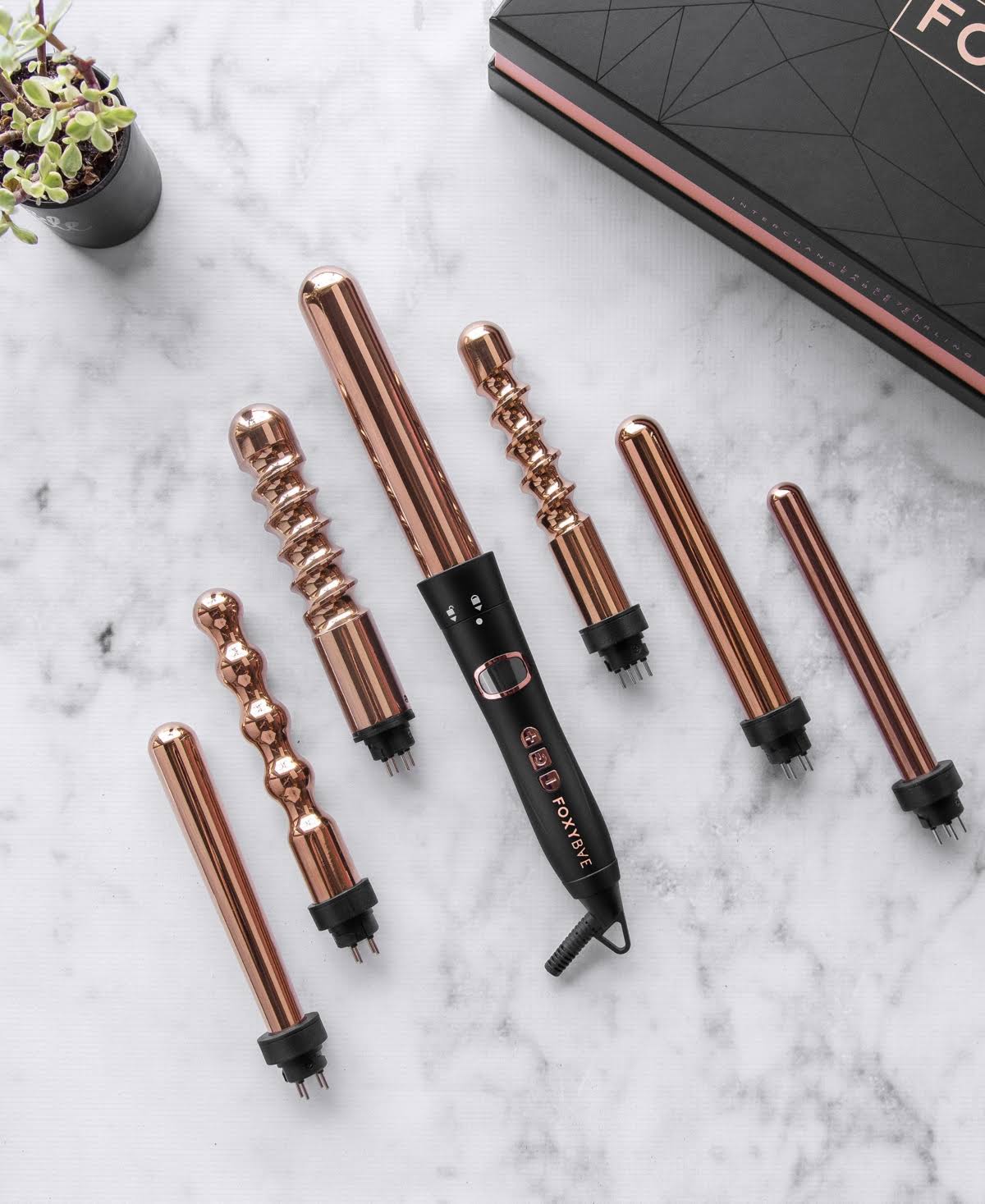 Rose Gold 7 in 1 Curling Wand O15963