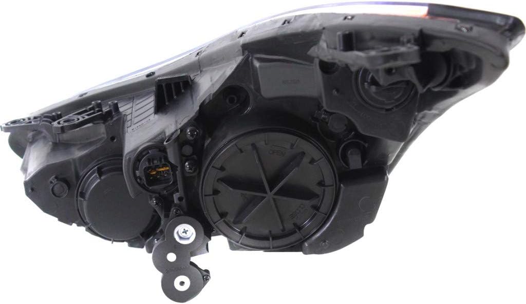 Hyundai Elantra Headlight 2011 2012 2013 Pair Black Housing K97608