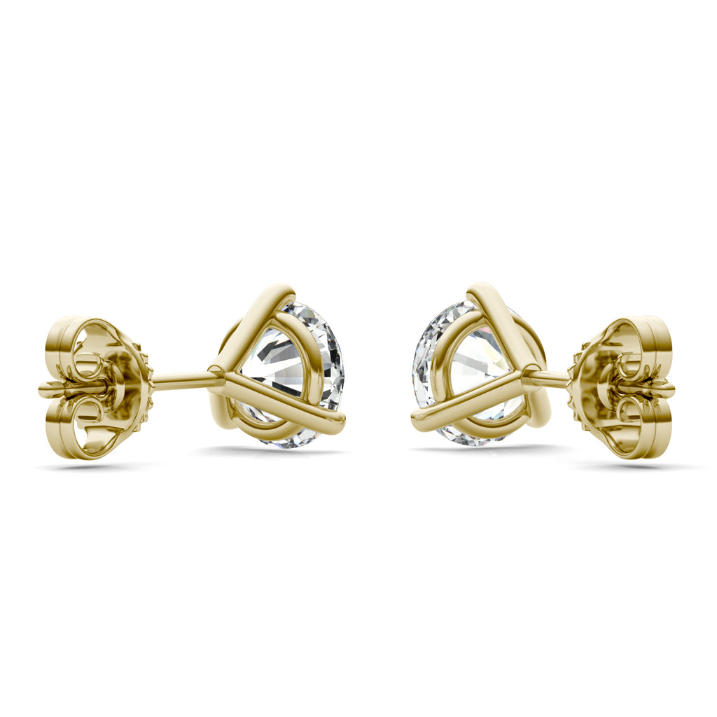 2 CTW Round Lab Grown Diamond Stud Earrings in 14K Yellow Gold G53942