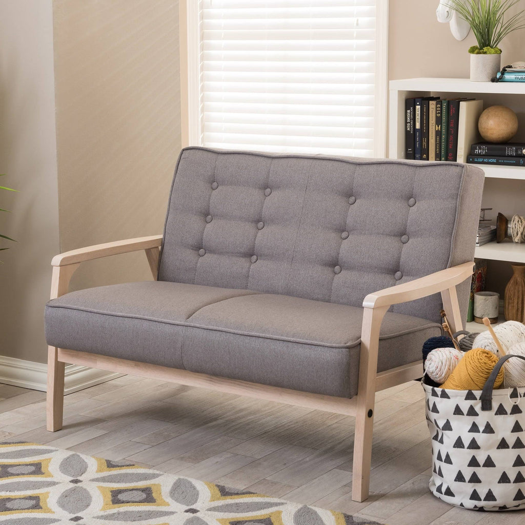 Gray Loveseat D6209
