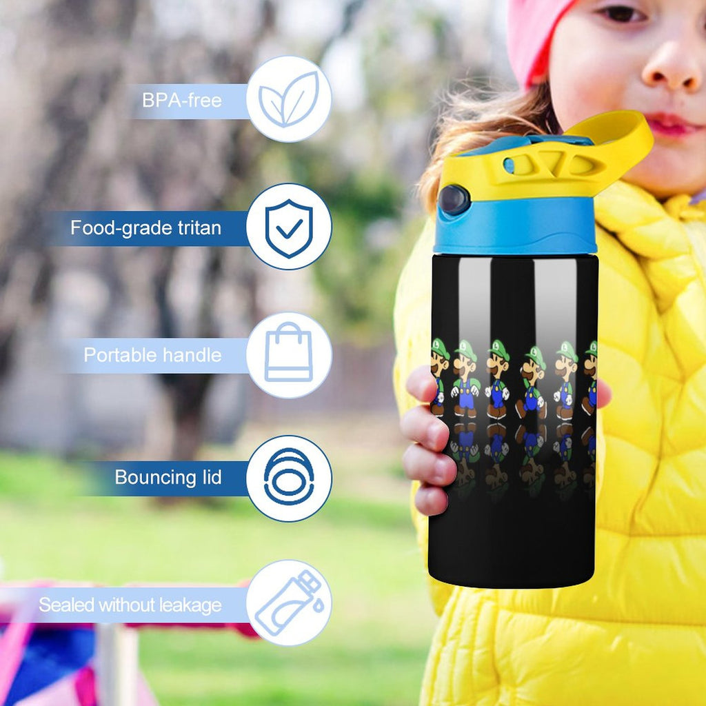 Insulated Stainless Steel Water Bottle with Straw A2660